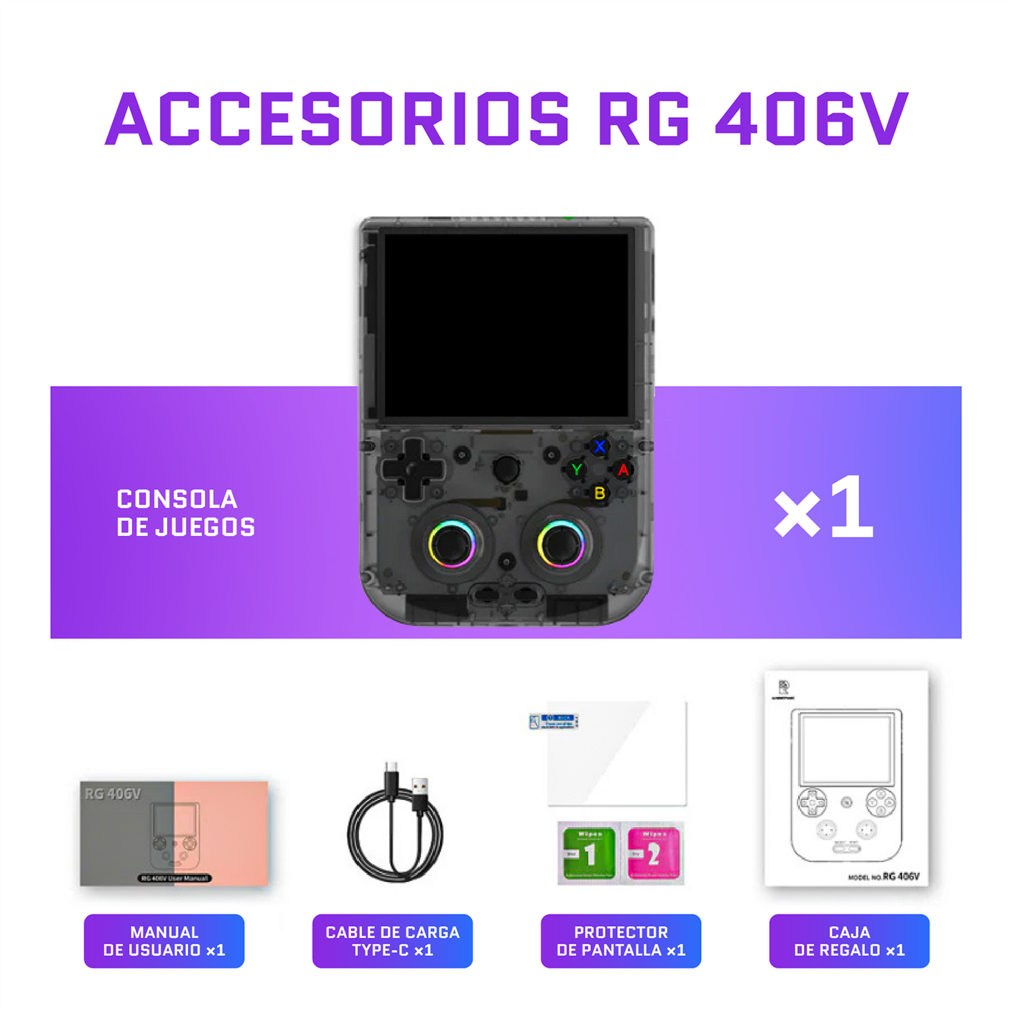 Mini Consola Retro RG406V - Oferta del día