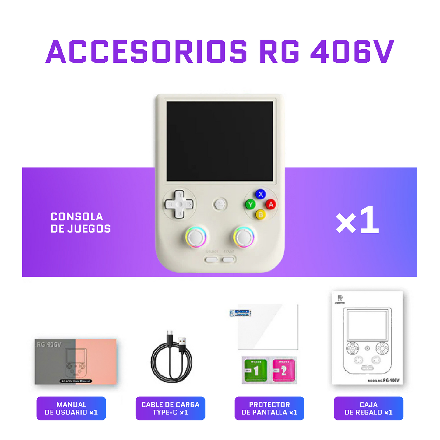 Mini Consola Retro RG406V - Oferta del día